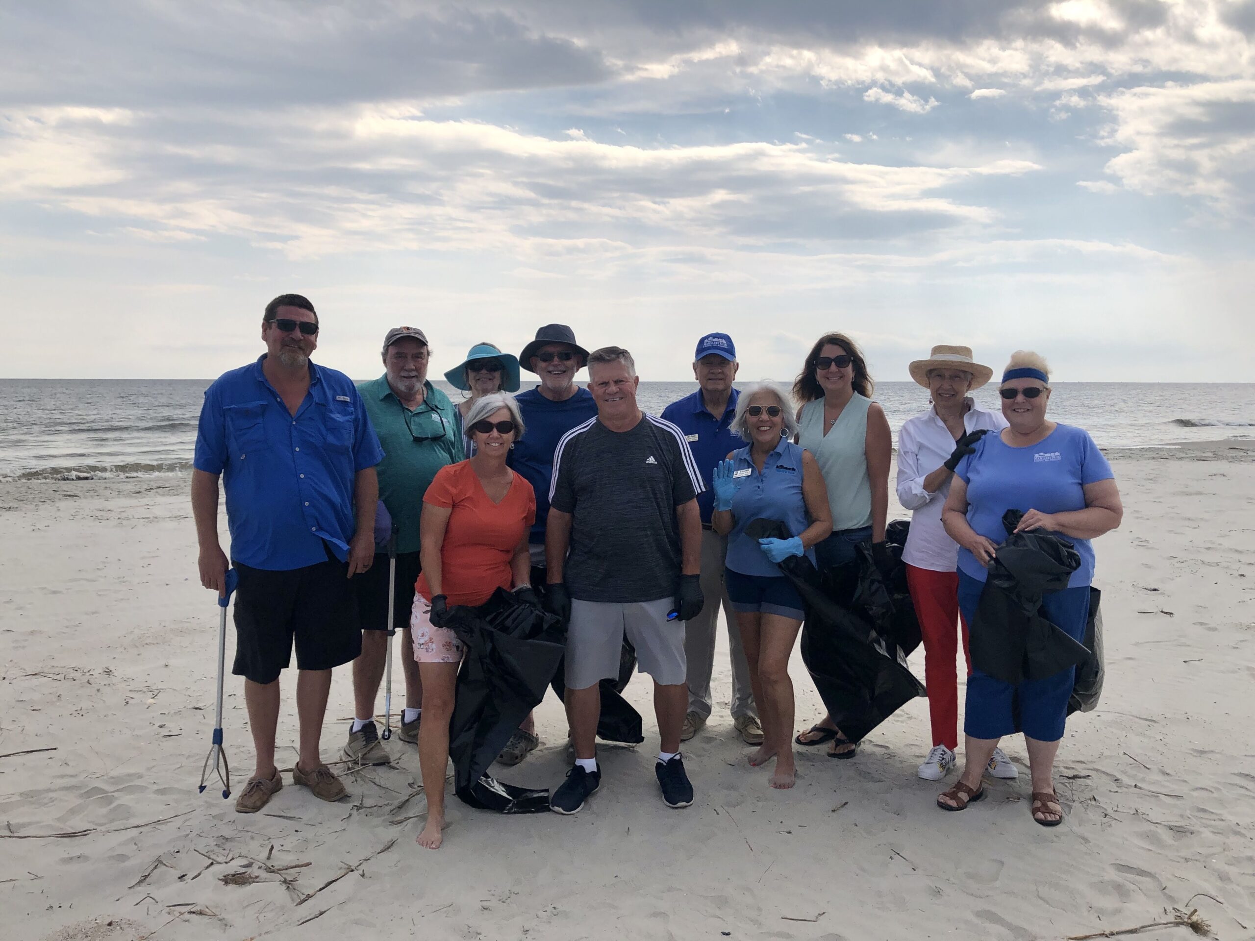 Team Margaret Rudd & Associates cleaned Caswell Beach